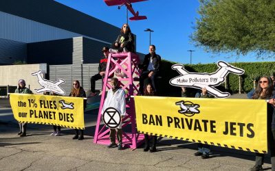11 actions dans le monde entier pour exiger l’interdiction des jets privés